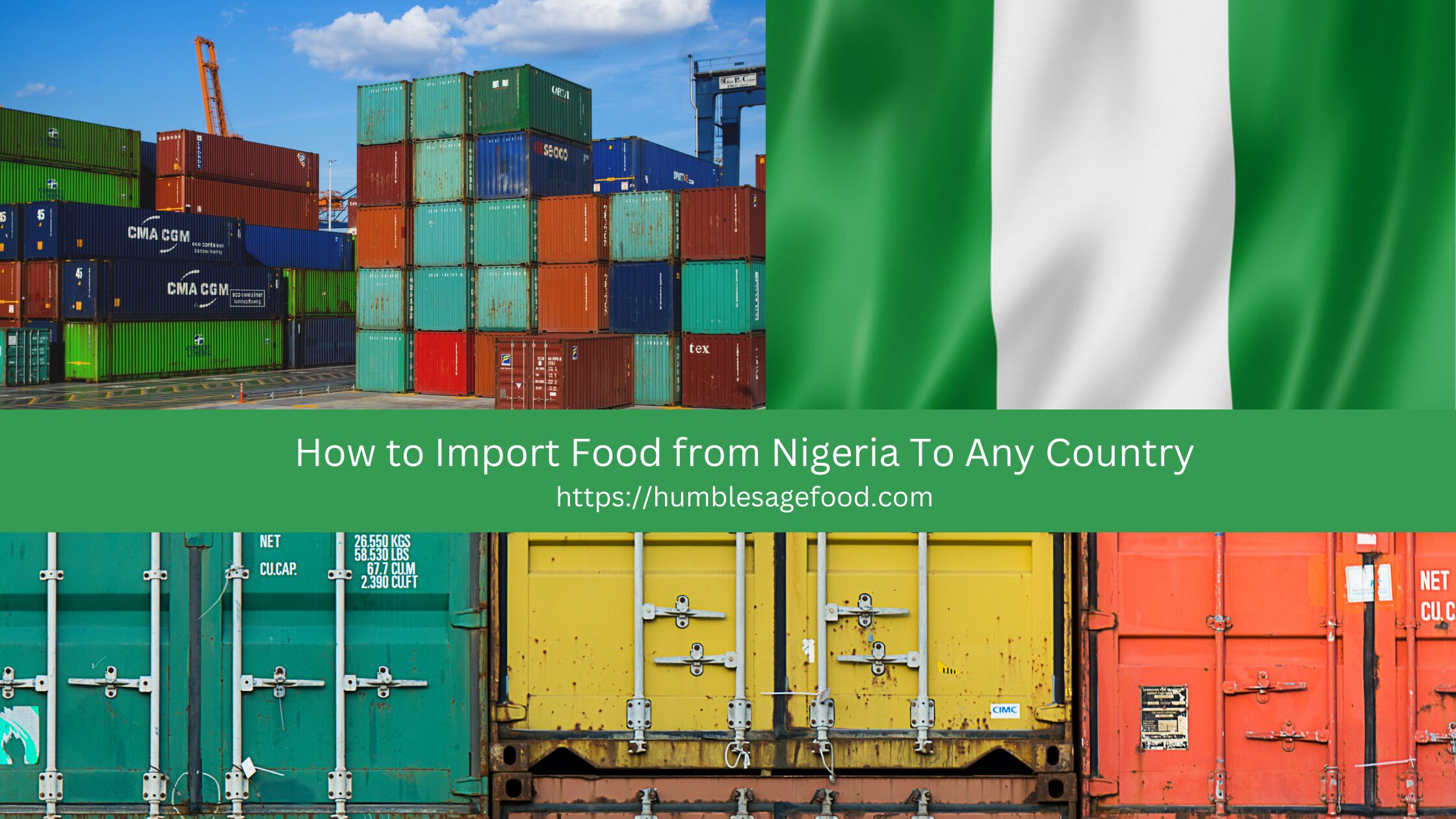 How to Import Food from Nigeria To Any Country