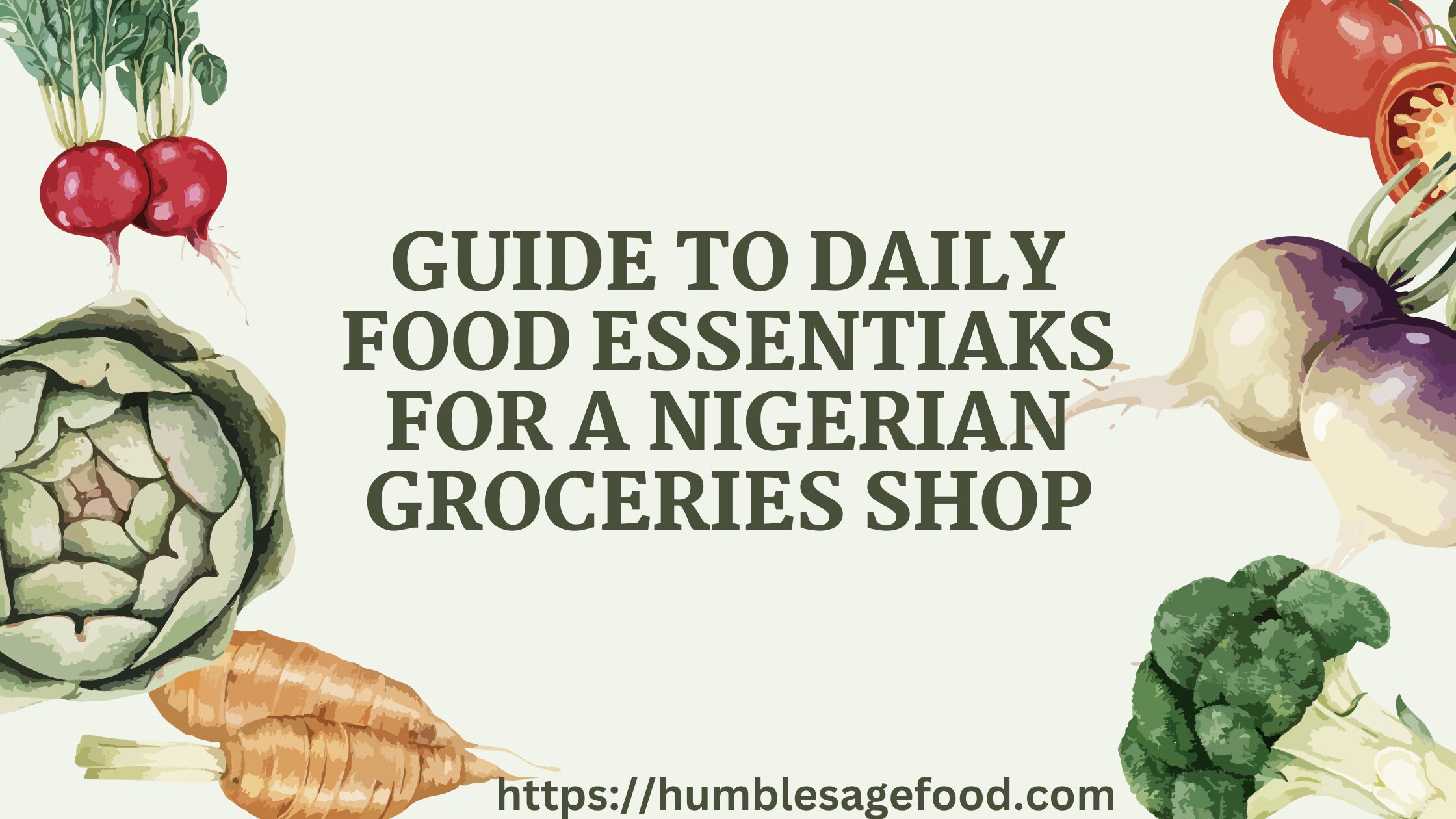 guide to daily food essentials for a nigerian groceries shop